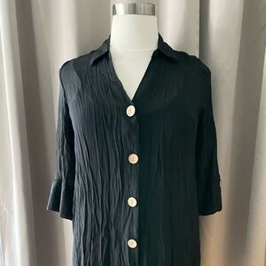 Mlle Gabrielle black gauze dress New with tag!